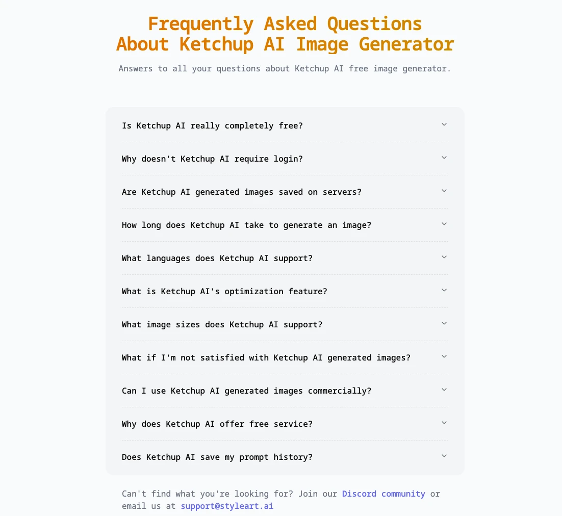 Ketchup AI Frequently Asked Questions